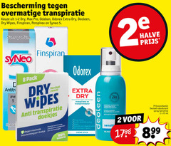  2 5 8 100 bescherming overmatige transpiratie 1-2 dry pro odaban odorex deoleen wipes perspirex sans parfum halve pack verslaat zweet anti doekjes beschermt transpiratiegeur dagen klinische ontwikkeld doekje dermatologen droge oksels alcohol dagelijks dermatologisch getest stick da sea hypoallergeen witte strepen sensitive deodorant spray ml 