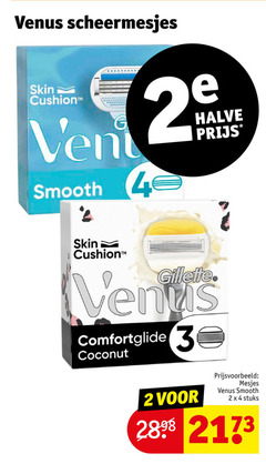  2 3 4 venus scheermesjes skin cushion smooth halve gillette coconut mesjes stuks 