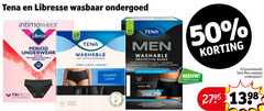  40 50 tena libresse wasbaar ondergoed underwear cotton washable protection up to soft for light leaks men protective boxer lavable classic x1 kruidvat wash secure absorption zone 