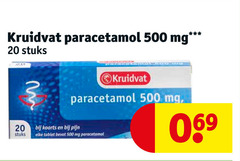  20 500 kruidvat paracetamol mg stuks koorts pijn tablet 