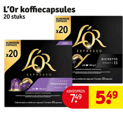  douwe egberts l or koffiecups 11 12 20 koffiecapsules stuks aluminium capsules espresso lungo ge ristretto intensity machine cafe profondo come witness coffee compatible la mcafee em 