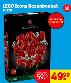  10 lego icons rozenboeket 18 jaar botanical collection bouquet roses kruidvat.nl 