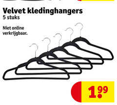  5 velvet kledinghangers stuks online 