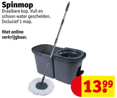  1 draaibare kop vuil schoon water gescheiden mop online 