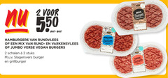  2 hamburgers rundvlees mix rund varkensvlees jumbo verse burgers schalen stuks slagersvers burger grillburger style new york angus premium gewicht classic 