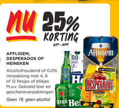  desperados heineken affligem 0.0 blikjes bier speciaalbieren 4 6 12 18 25 gekoeld geschenkverpakkingen go 00 pack beer draaidop alcohol hei anno original tequila 