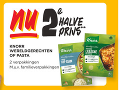  2 knorr wereldgerechten pasta halve thaise kip siam belofte groente natuurlijke ingredienten italiaanse lasagne bolognese 00 