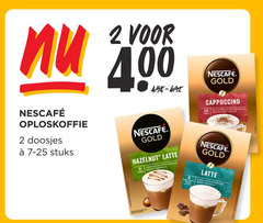  nescafe oploskoffie 2 8 10 100 doosjes stuks gold cappuccino mix natuurlijke afkomst hazelnut latte sourced naturally blend with high quality ingredients 