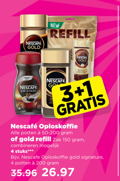  nescafe oploskoffie 1 3 4 150 200 gold original new go potten zak combineren stuks signature 