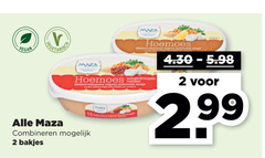  2 hoemoes zongedroogde tomaat kikkererwtenpasta authentiek recept combineren bakjes 