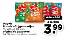  2 tijger noot bacon duyvis borrel nootjes tijgernootjes zakken gezouten zak combineren cocktail 3.99 