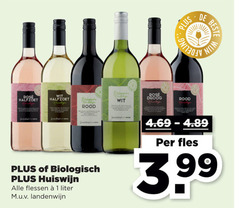  1 wit rood rose droog wijn biologisch huiswijn flessen liter landenwijn fles 3.99 