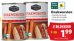  2 10 22 28 zwagerman knakworsten eerlijk snack beter leven bescherming broodje stuks blik blikken 