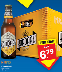  kordaat krat bier 18 24 25 holland pilsener premium fris puur genieten nix18 jaar alcohol legitimatie 31 