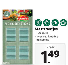  100 sticks meststaafjes stuks bemesting pak pieces 