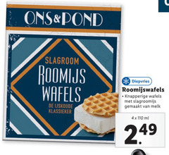  4 pond slagroom roomijs wafels ijskoude klassieker diepvries knapperige slagroomijs gemaakt melk ml 