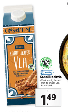  11 pond romige kandijkoek vla zoet romig dessert koeling 