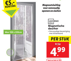  100 magneetsluiting livarno home magnetische deurhor bevestiging klittenband stuk lidl.nl 