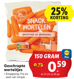  25 28 150 chef select you snack wortelen geschrapt gewassen nutri score geschrapte worteltjes knapperig fris zoet 