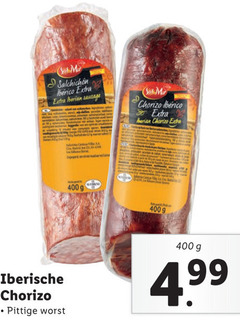  400 iberische chorizo pittige worst iberico sausage 