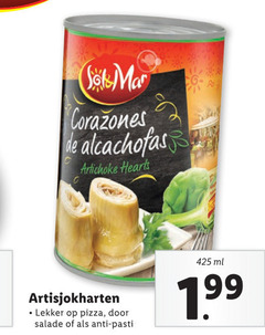  b artisjokharten pizza salade anti ml 1 99 