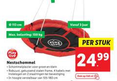  2 3 4 150 cm belasting play klein robuust gekussend stalen frame kabels bevestiging hoogte verstelbaar jaar stuk lidl.nl 