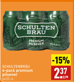  schultenbrau blikjes bier 6 traditioneel recept premium pilsener ml pack 