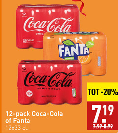  12 20 coca cola recycle sinaas appelsap fanta orange 330ml zero sugar new taste calories pack 