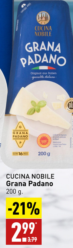  6 200 bar cucina nobile grana padano original italien da 