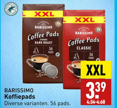  barissimo koffiepads people nature l xxl coffee experts pads strong dark roast classic 