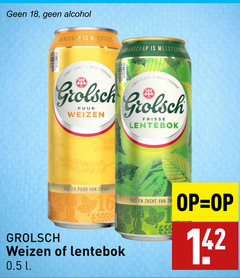  grolsch lentebokbier 16 18 alcohol meesters meesterschap puur weizen frisse lentebok fris zacht 