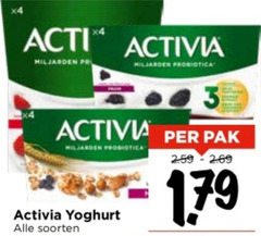  3 acti activia miljarden probiotica pak yoghurt soorten 