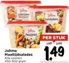  johma coleslaw huzaren maaltijdsalades soorten rundvlees stuk 