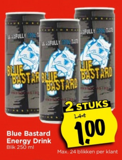  blue bastard energiedrank 2 24 100 250 taste energy drink blik ml stuks blikken 