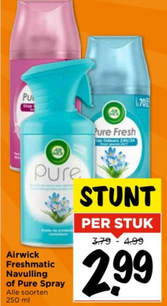  24 250 stop airwick freshmatic navulling spray soorten ml fresh odeurs stuk 