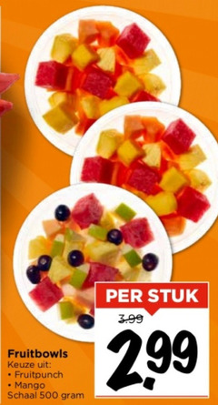  500 fruitpunch mango schaal stuk 3.99 