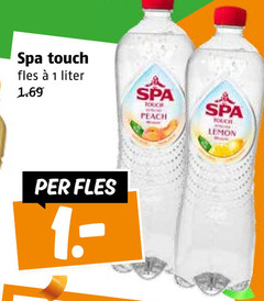  1 spa touch fles liter peach lemon 