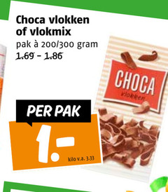  choca vlokken vlokmix pak 200 300 kilo v.a. 