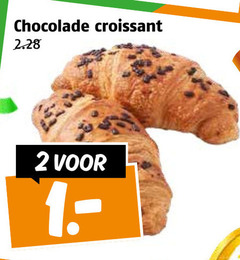 2 chocolade croissant 