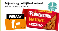  1 4 30 peijnenburg ontbijtkoek naturel pak repen spaar zegel stuk verpakt kilo plakjes 