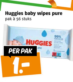  99 huggies baby wipes pak stuks water 