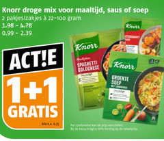  1 2 50 knorr droge mix maaltijd saus soep zakjes kilo v.a. spaghetti bolognese stroganoff groente combinatie kassa 