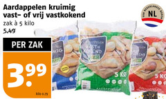  5 aardappelen kruimig vrij vastkokend zak kilo nederlandse nl bodem 
