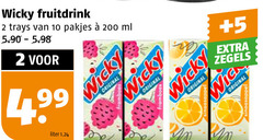  2 10 200 wicky fruitdrink trays ml liter original wick 5 zegels 