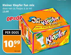  kleiner klopfer likeur 20 25 fun mix doos ml liter der party funmix 