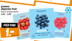  diepvries fruit pak 225 250 blauwe bessen frambozen kilo v.a. aardbeien gwoon zomers vers blauw kou rijp 