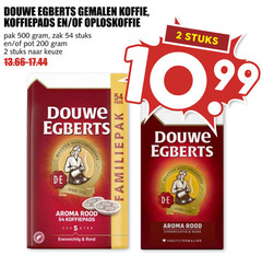  douwe egberts koffie oploskoffie koffiepads 2 200 500 gemalen pak zak stuks pot meester joure pads 10 99 aroma rood evenwichtig rond joline snelfiltermaling 