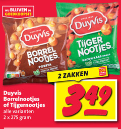  2 10 since duyvis borrel nootjes borrelnootjes poesta tijgernootjes krokant vers tijger bacon kaas zakken 