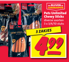  3 pets sticky pers chewy sticks with houtkleuren unlimited soorten 4 10 stuks zakjes 