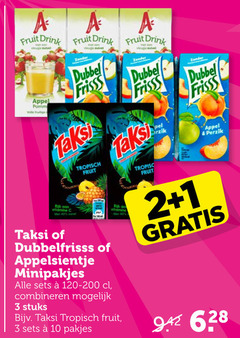  1 2 3 10 40 fruit drink dubbel frisss appel volle taksi covers tropisch perzik rijk vitamine mat dubbelfrisss appelsientje minipakjes combineren stuks 